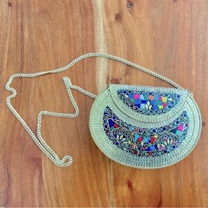 Small Gold Metal Purse
